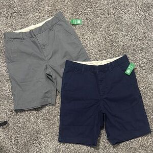 Bundle of Gray and Blue Shorts size 16  (NWT, never worn)